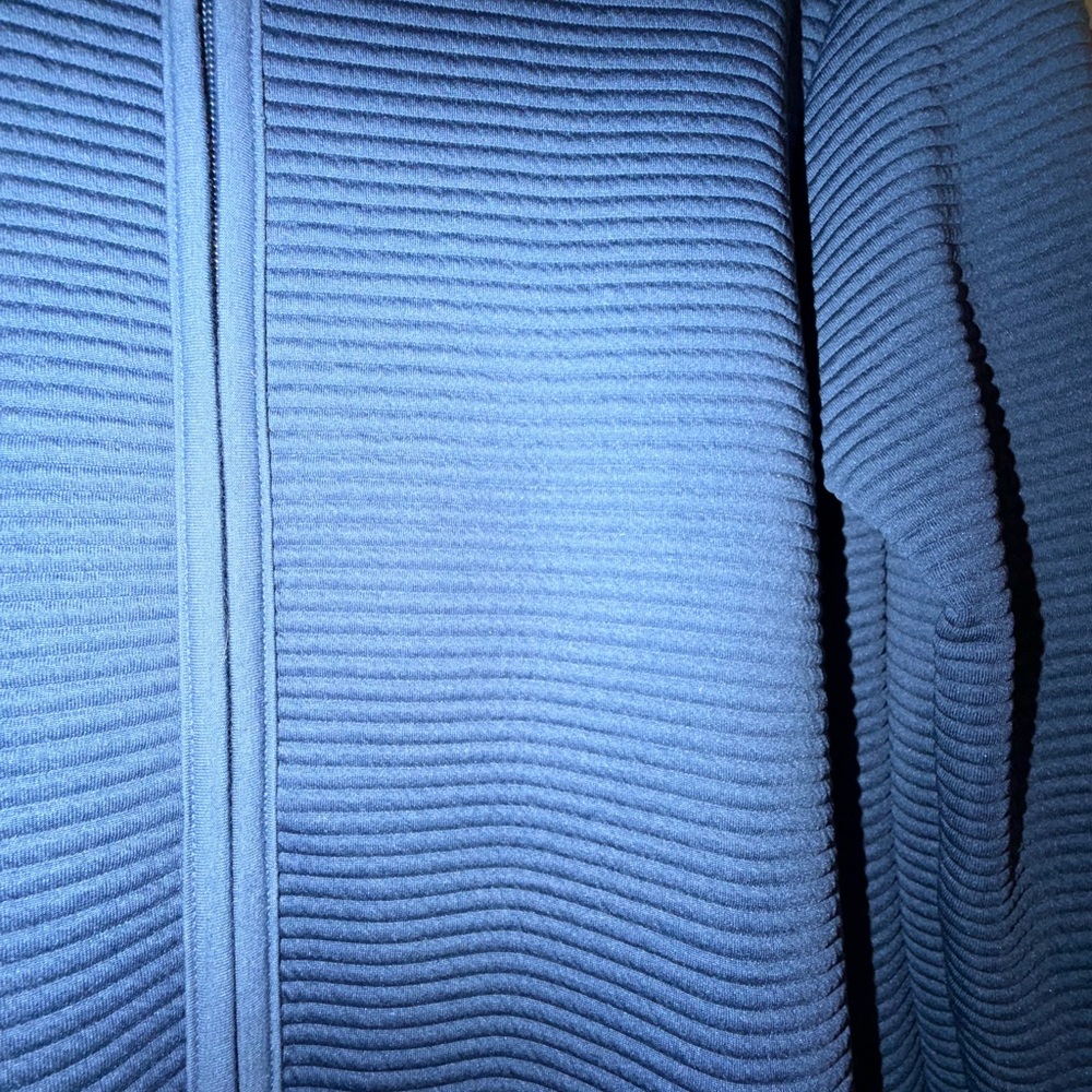 MPG Ribbed Navy Blue Performance Jacket - Picture 3 of 4